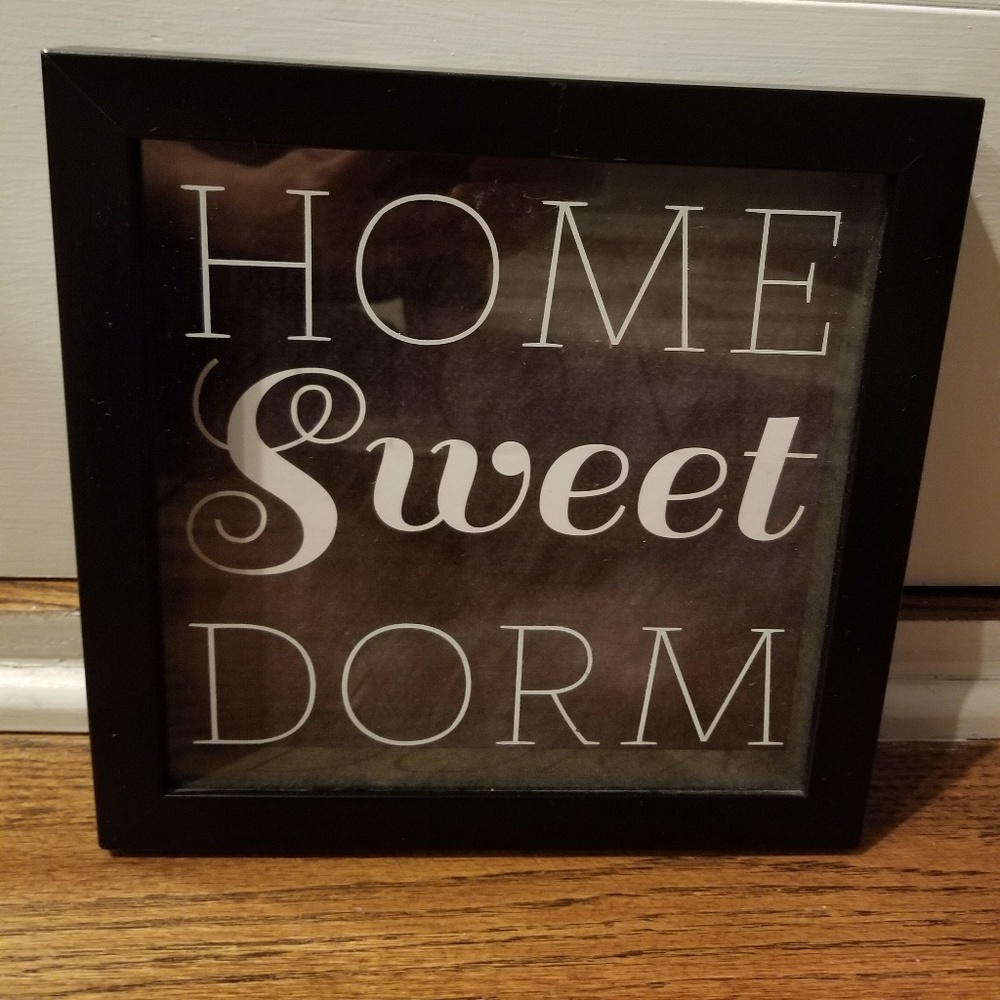 Home Sweet Dorm Framed sign